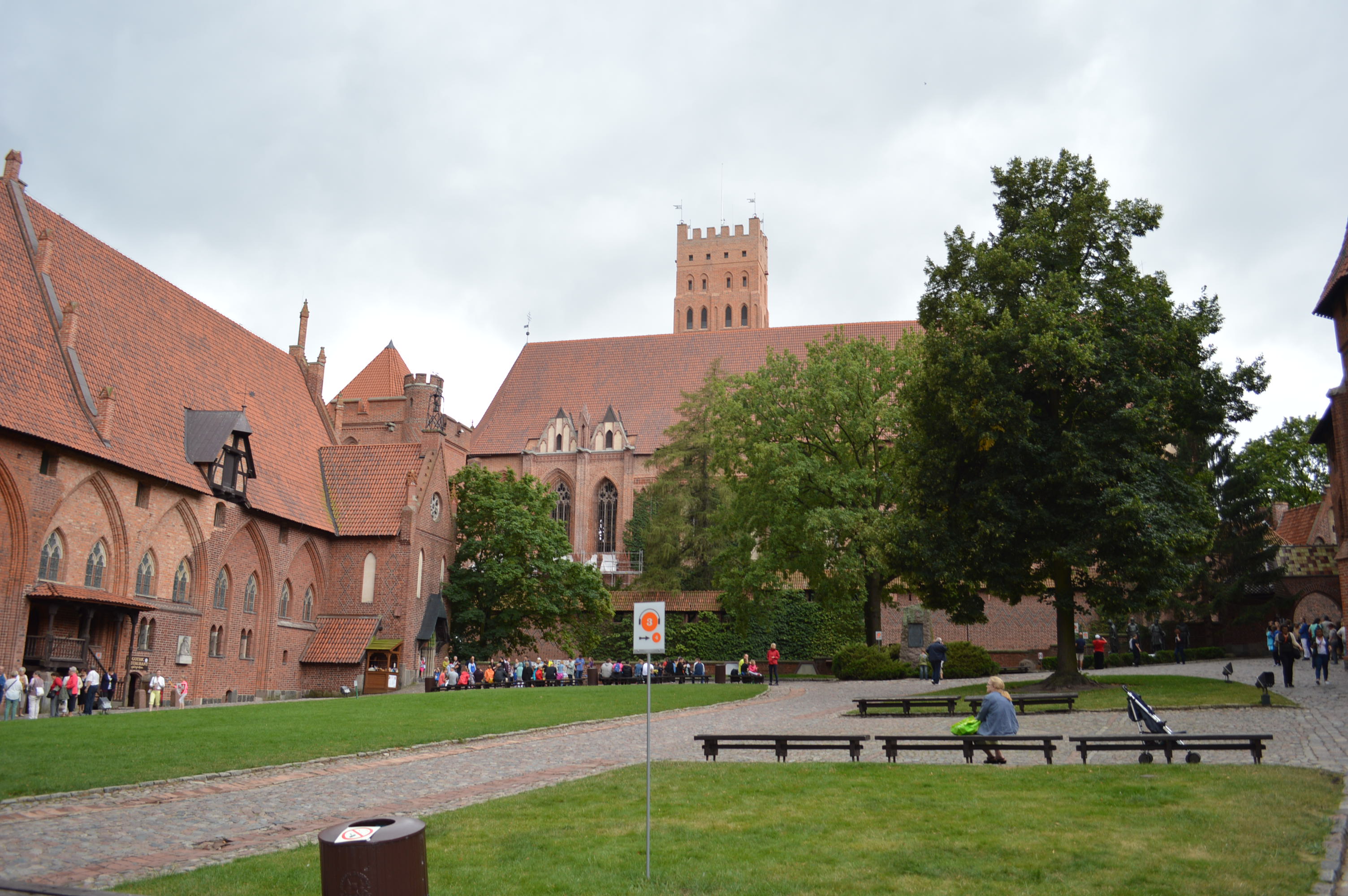 Námestie na hrade Malbork 